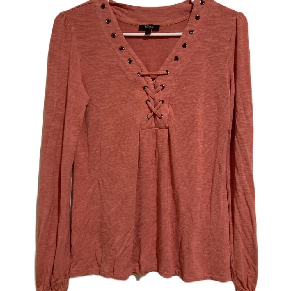 Cupio Women’s Blouse Top Pink Sz. S